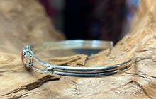 Sterling Silver Bracelet w/ Red Coral