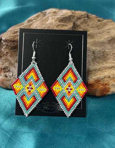 *Brick Stitch Dangle Earrings*