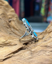 Sterling Silver Ring w/ Sleeping Beauty Turquoise size 6.5