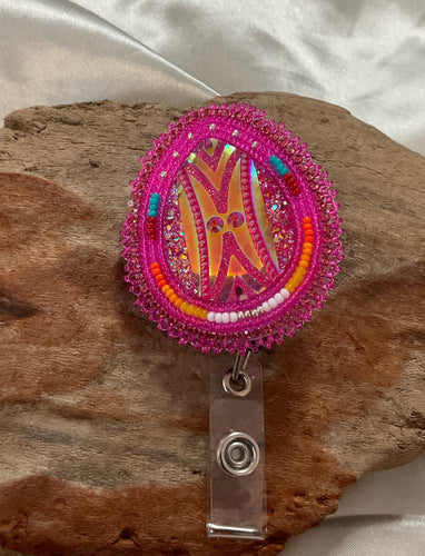 Beaded Badge Reel