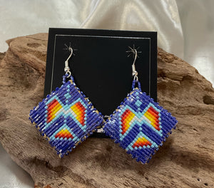 Beaded Water Bird Earrings