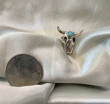 Sterling Silver Hair Pin Twister w/Sleeping Beauty Turquoise