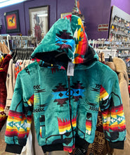 Native Print Kids Hooded Jacket