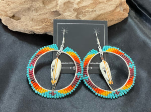 Brick Stitch Dangle Earrings *