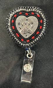 Beaded Badge Reel