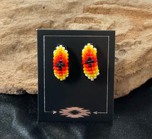 Beaded Hoop Earrings