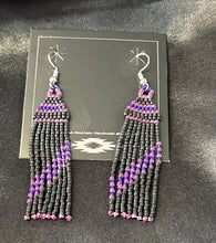 Beaded Dangle Fringe Earrings