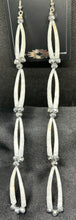 Dentalium Shell Four Tier Dangle Earrings 7"