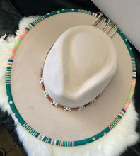White beaded cowboy hat