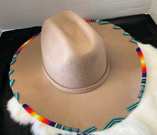 Beaded  Brown Cowboy Hat