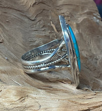 Sterling Silver Ring w/ Pilot Mt. Turquoise   size10