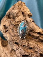 Sterling Silver w/Kingsman Turquoise Ring size 7.5
