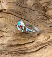Sterling Silver w/ Multi Color Stones Ring size 7