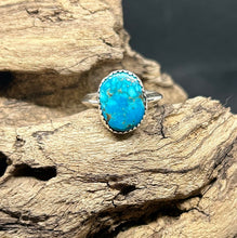 Thunder Mt. Turquoise Sterling Silver Ring Sz.7.5