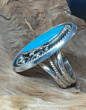 Sterling Silver Ring w/ Pilot Mt. Turquoise   size10