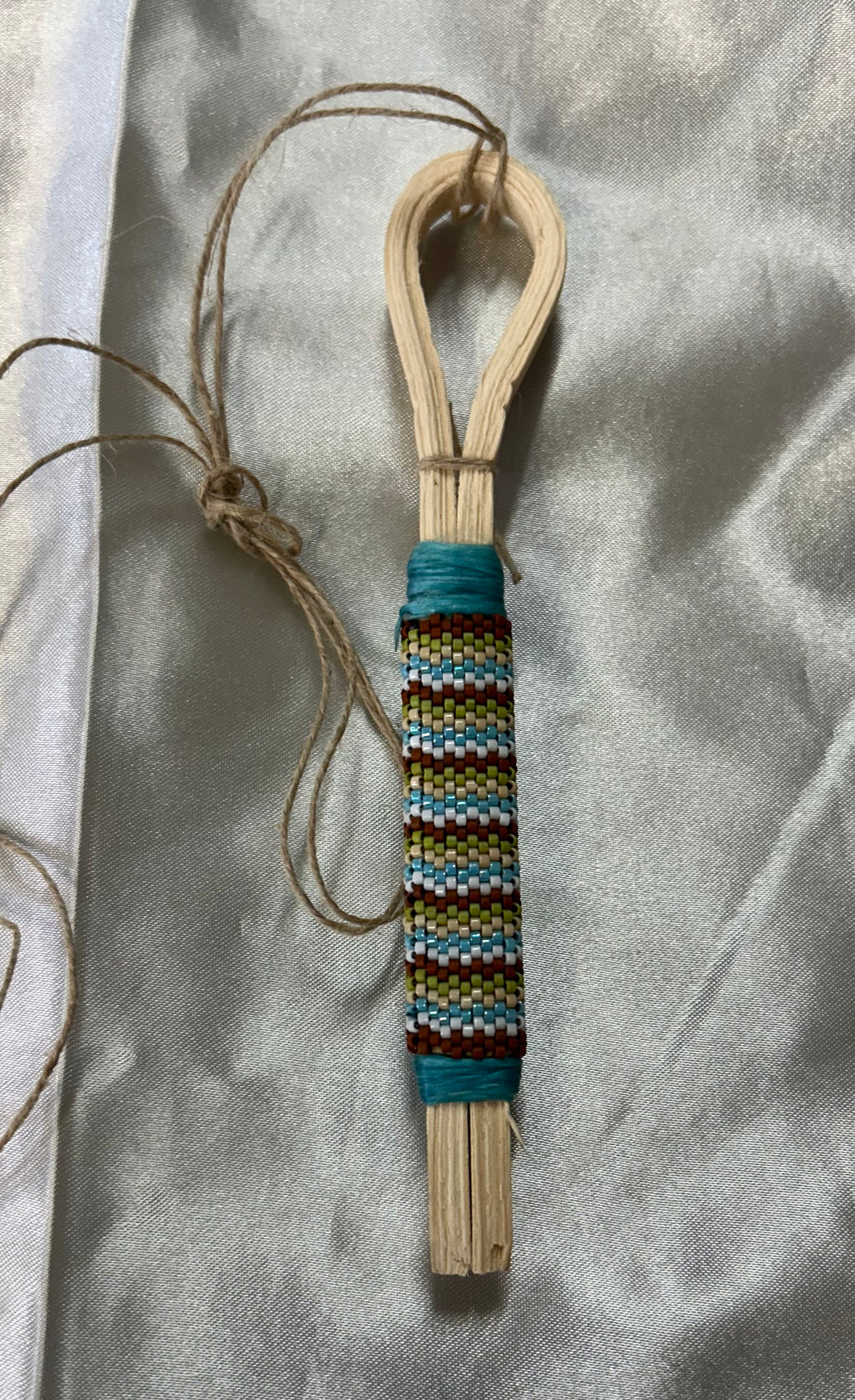 Beaded Stickball Car Mirror Hangers