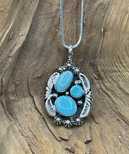 Sterling Silver w/ Golden Hill Turquoise Necklace
