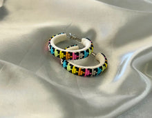 Beaded Hoop Earrings*