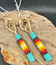 Beaded Stickball Sticks Rear View Mirrow Hanger