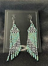 Beaded Dangle Fringe Earrings