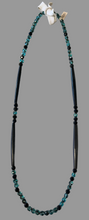 30" Hairpipe & Glass Bead Necklace