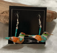 Copper Oyster Turquoise Earrings