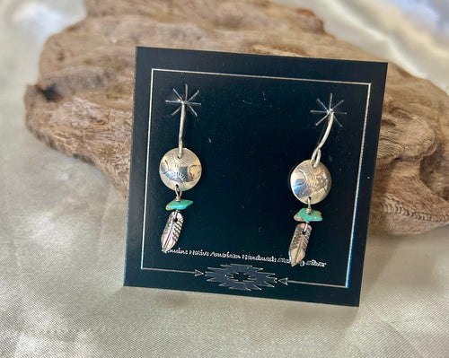 Sterling Silver Dangle Earrings w/ different Stones