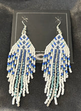 Beaded Dangle Fringe Earrings
