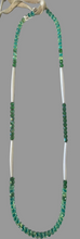40" Hairpipe & Glass Bead Necklace