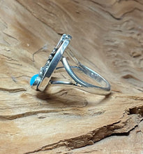 Sterling Silver w/ Sleeping Beauty Turquoise Ring size5