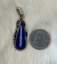 Sterling Silver Lapis Gemstone Pendant