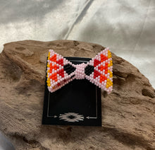 Beaded Hair Bow Barrette