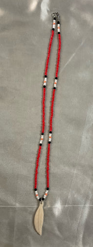 Pony Bead Necklace W/Pendant