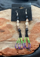 Corn Bead Dangle Earrings