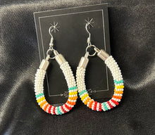 Beaded Large Dangle Earrings