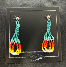 Hex Bead Stud Earrings