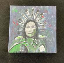 Original  Painted Canvas Magnet By Seth Kingfisher
