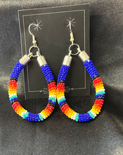 Beaded Large Dangle Earrings