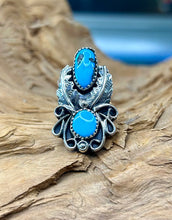 Sterling Silver Ring w/ Sleeping Beauty Turquoise size 6.5