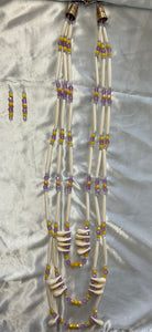 Hair Pipe Necklace w/ Matching Earrings