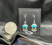 Sterling Silver Earrings w/Kingman Turquoise