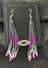 Beaded Dangle Fringe Earrings