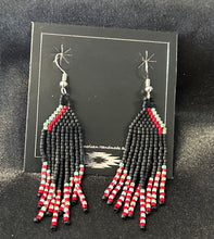 Beaded Dangle Fringe Earrings