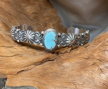 Sterling Silver Bracelet w/ Golden Hill Turquoise