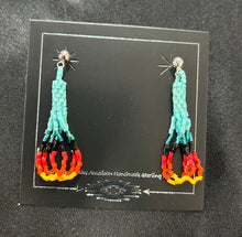 Hex Bead Stud Earrings