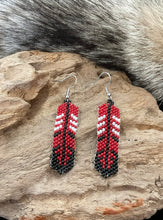 Brick Stitch Beaded Dangle Earrings