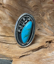 Sterling Silver Ring w/ Pilot Mt. Turquoise   size10