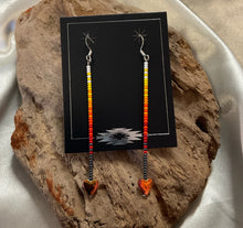 Straight Beaded Dangle Earrings