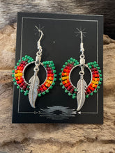 Beaded Hoop Earrings