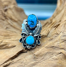 Sterling Silver Ring w/ Sleeping Beauty Turquoise size 5.5